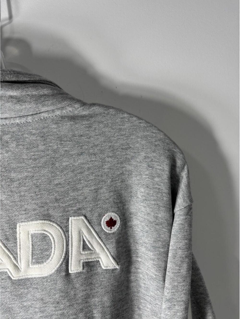 Hudson's Bay CO HBC Gray Sweatshirt Zip-up Men’s Medium - Picture 15 of 15